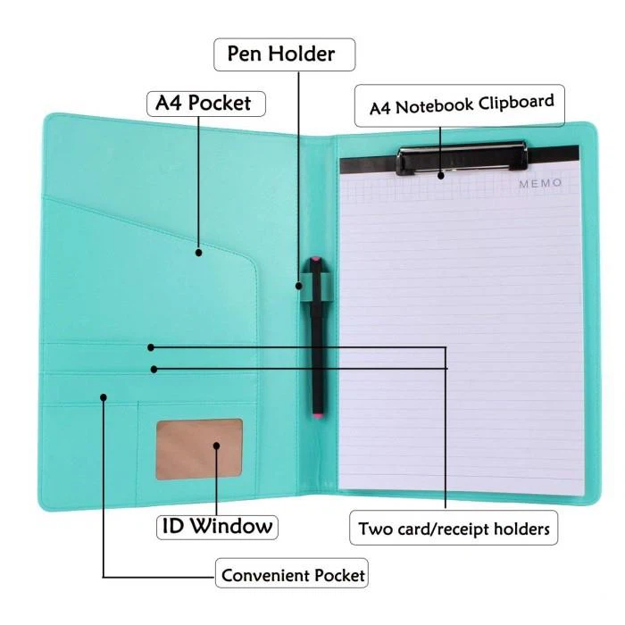 Colorful A4 PU Leather Diary Cover