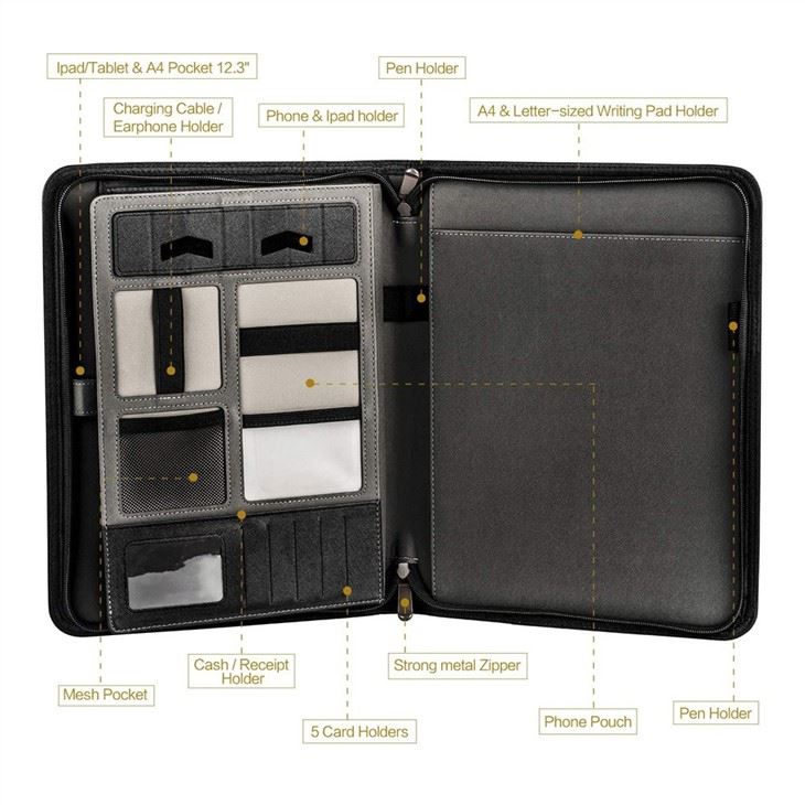 PU Compendium Leather Folio PU Compendium Leather Folio